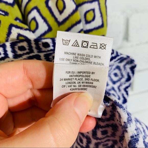 Anthropologie Meadow Rue Throughway Ikat Top - Picture 6 of 9